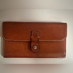 Vintage Dooney & Bourke leather checkbook wallet